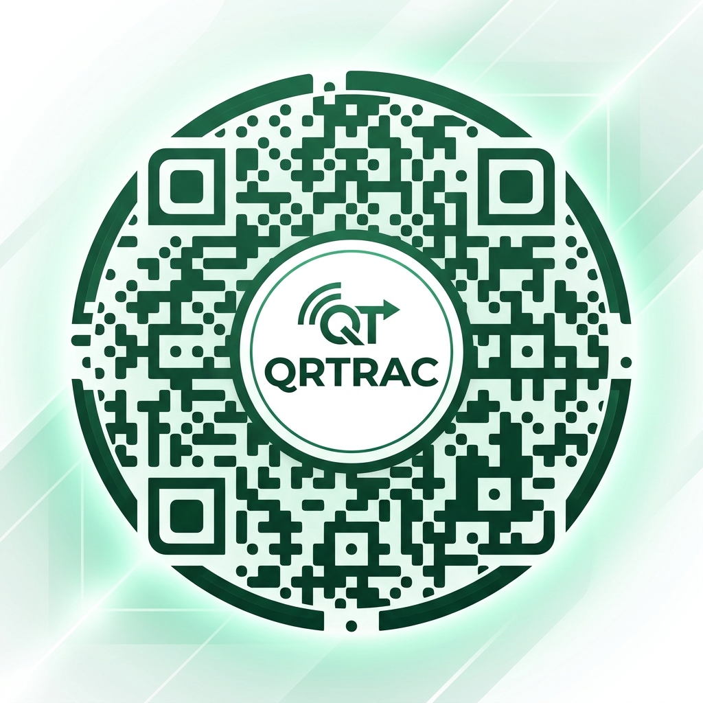 Circular QR Code with QRTRAC Logo