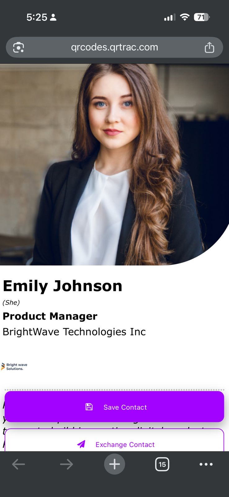 Mobile screen showing QR code content loading normally during the active campaign period