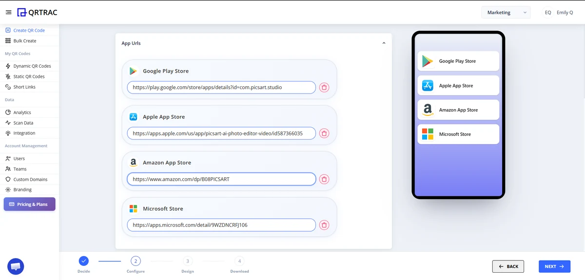 App Store URL Setup Flow