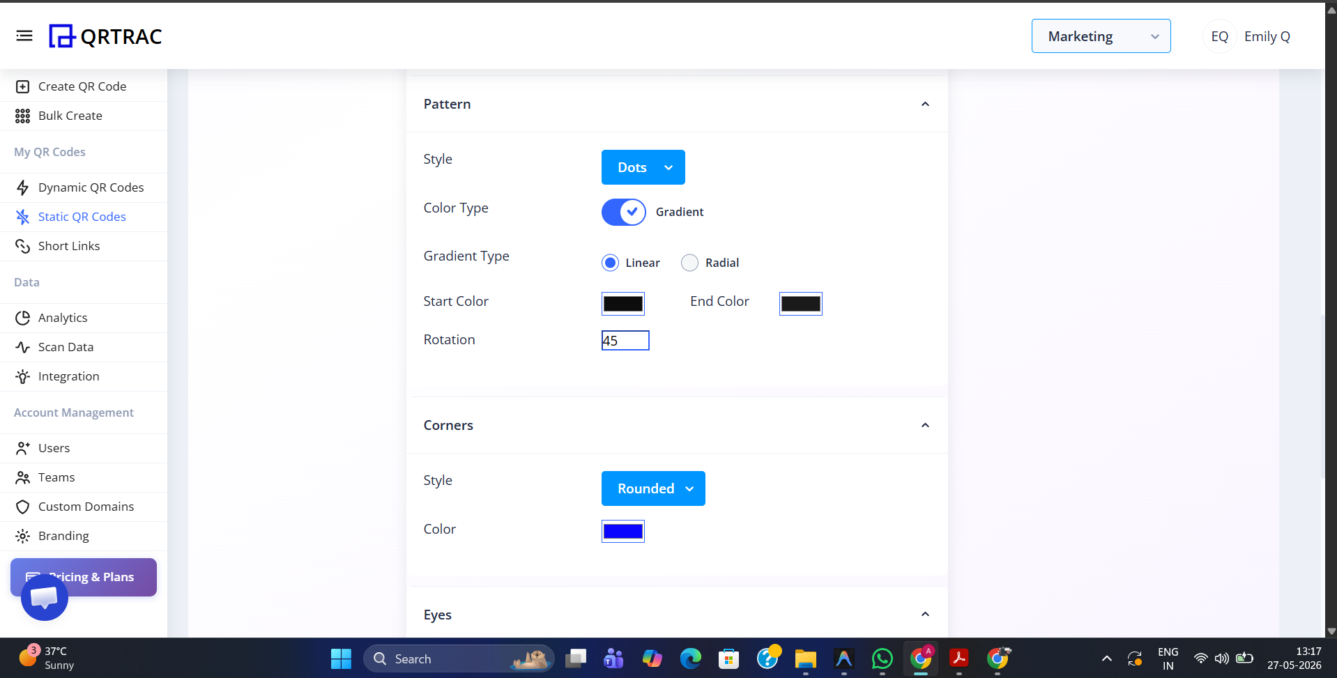 Dynamic vs Static Settings