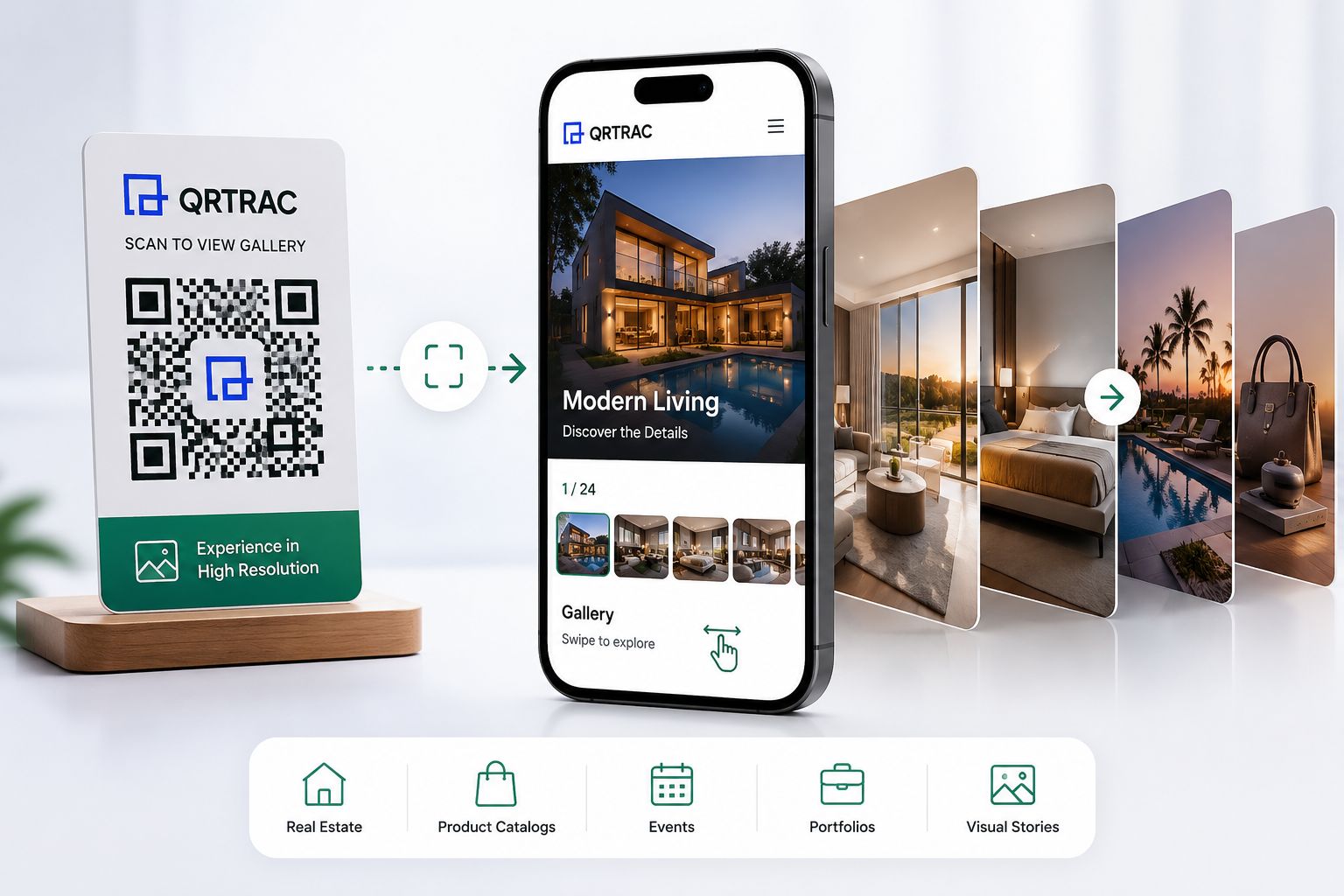Scan QR Code to open mobile image gallery