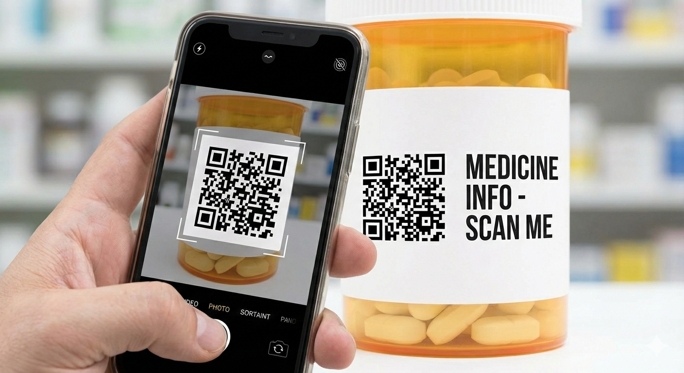 Mobile webpage with medicine information