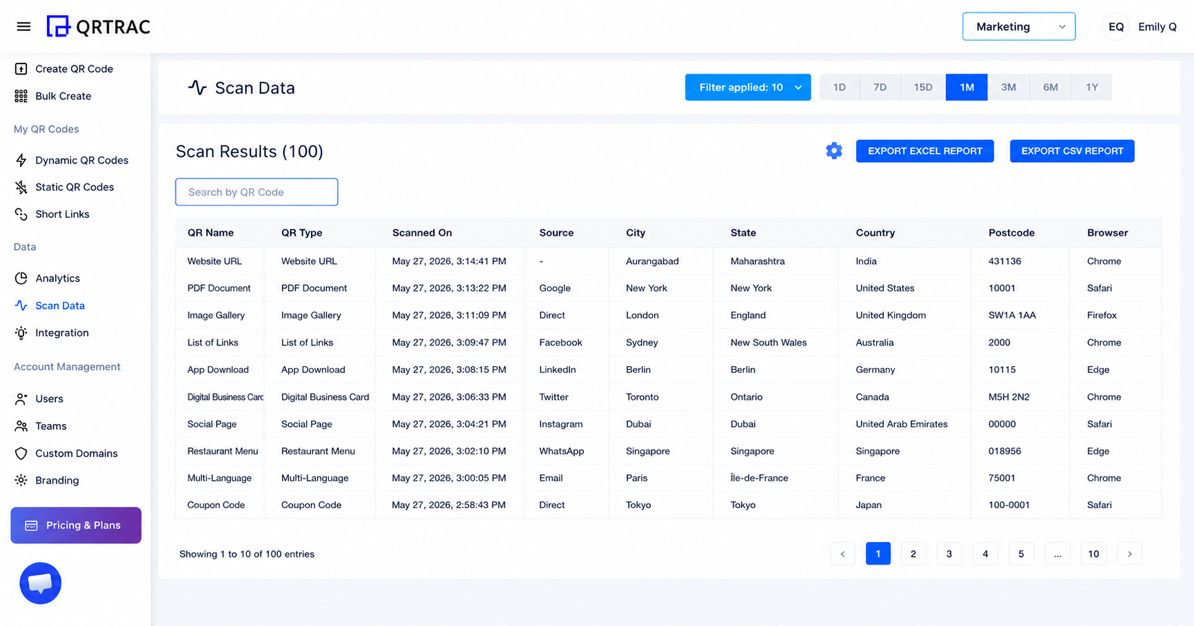 Dynamic QR Code Creator for Better Tracking - QRTRAC